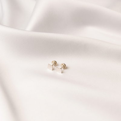 Cercei MINIM patrat, realizati manual - Monom 2