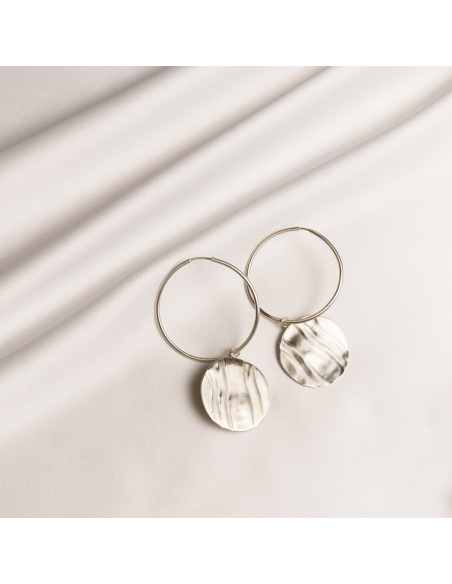 ONDA  earrings Minimalist, handcrafted - Monom