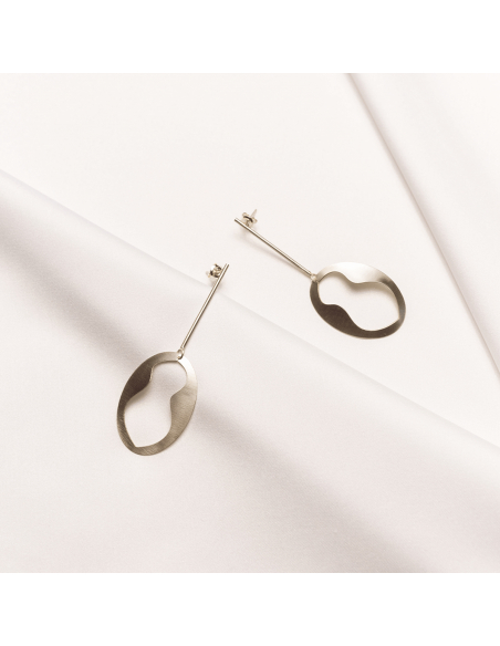 CASCARA earrings Minimalist, handcrafted - Monom