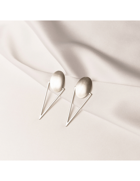 RHEA earrings Minimalist, handcrafted - Monom