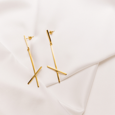 Cercei ALPHABET X Minimal, realizat manual. - Monom