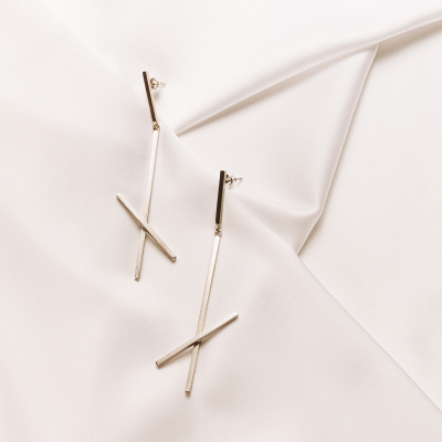 Cercei ALPHABET X Minimal, realizat manual. - Monom