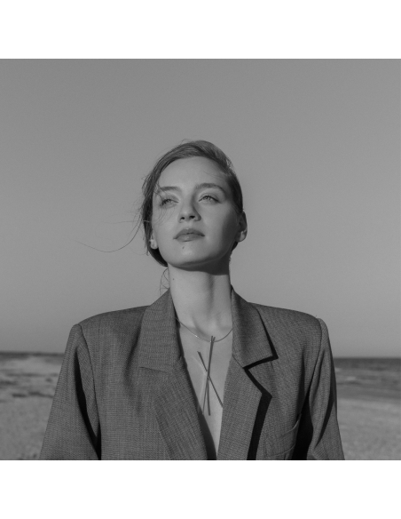 ALPHABET X necklace Minimalist, handcrafted - Monom