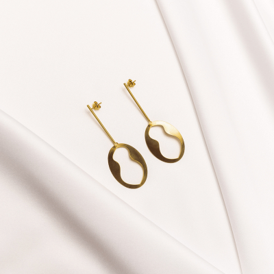 CASCARA earrings Minimalist, handcrafted - Monom